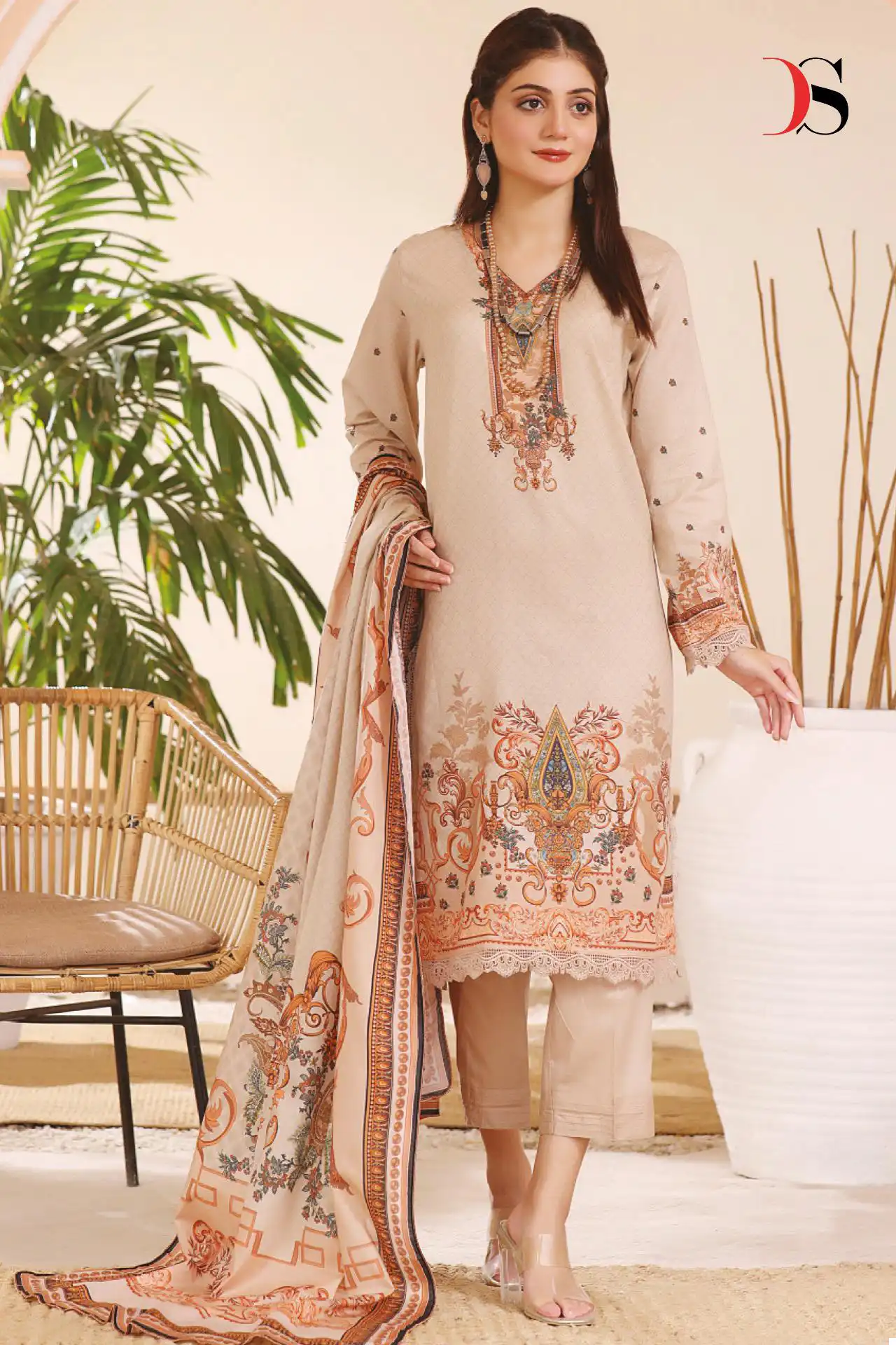 Deepsy Suits Firdous Lawn 24 Pure Cotton Print Wholesale Pakistani Salwar Suit Catalog - Image 3