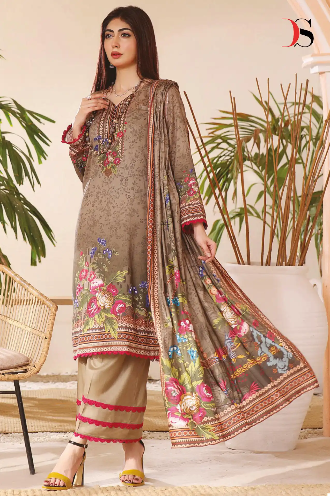 Deepsy Suits Firdous Lawn 24 Pure Cotton Print Wholesale Pakistani Salwar Suit Catalog - Image 5