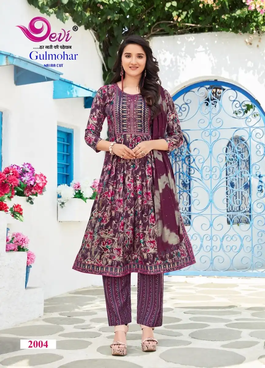 Devi Gulmohar Vol 2 Heavy Muslin Cotton Wholesale Readymade Salwar Suit Catalog - Image 3