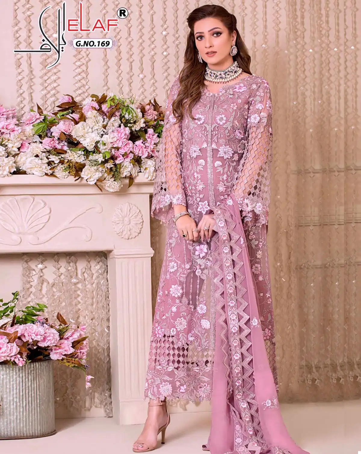 Elaf G 169 Georgette Wholesale Pakistani Salwar Suit