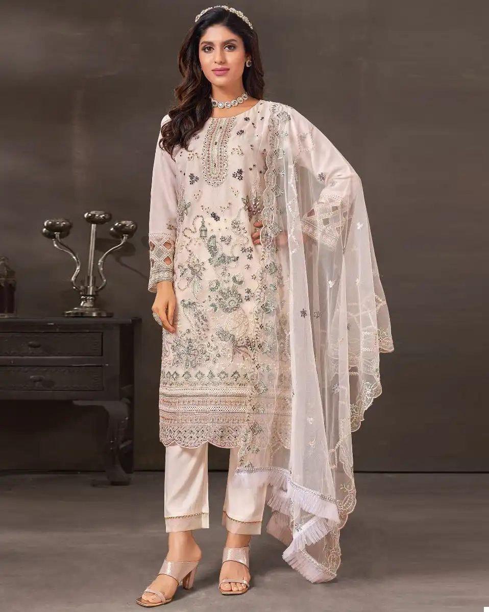 Fepic C 1619 Organza Wholesale Pakistani Salwar Suit Catalog