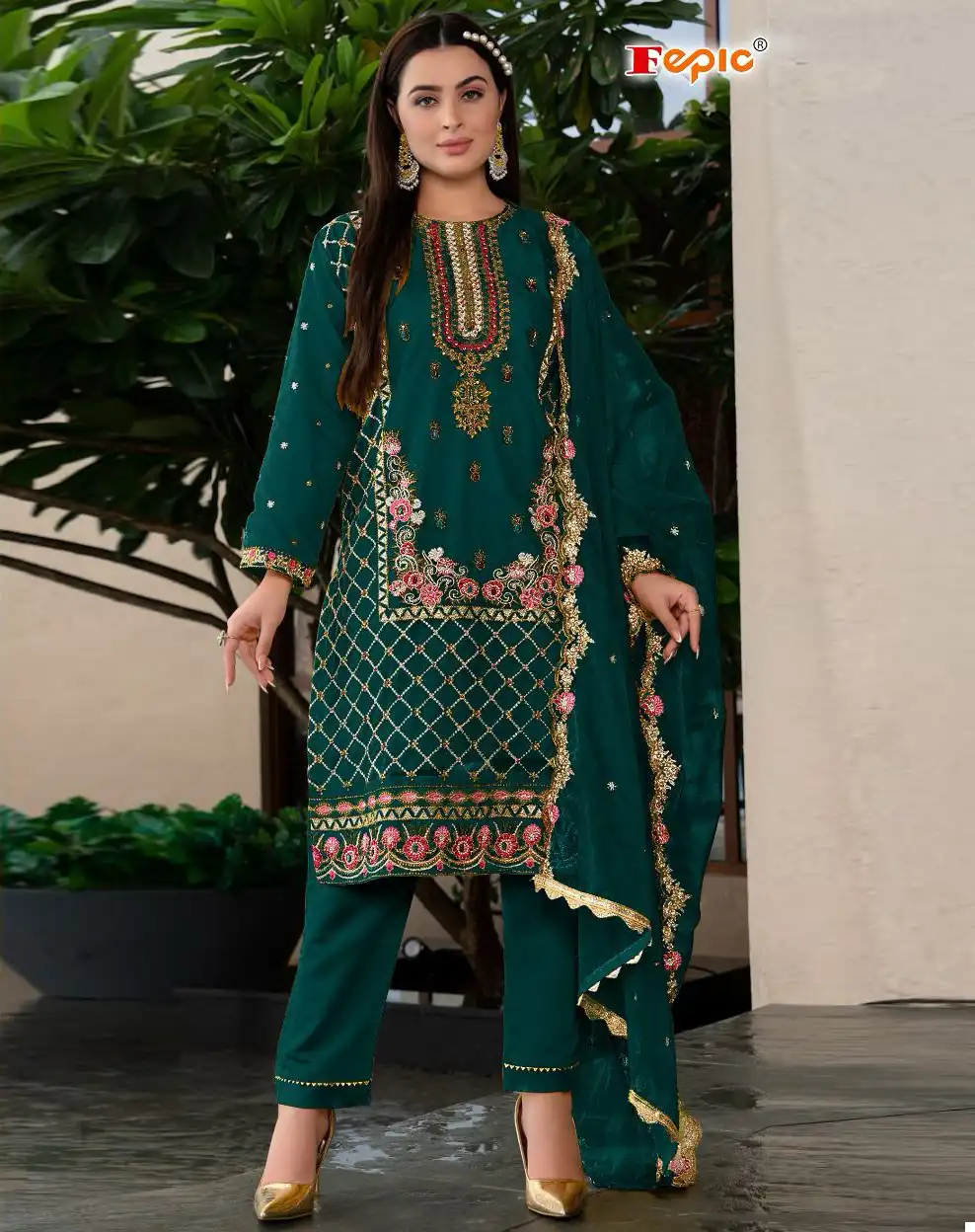 Fepic C 1670 Georgette Wholesale Pakistani Salwar Suit Catalog