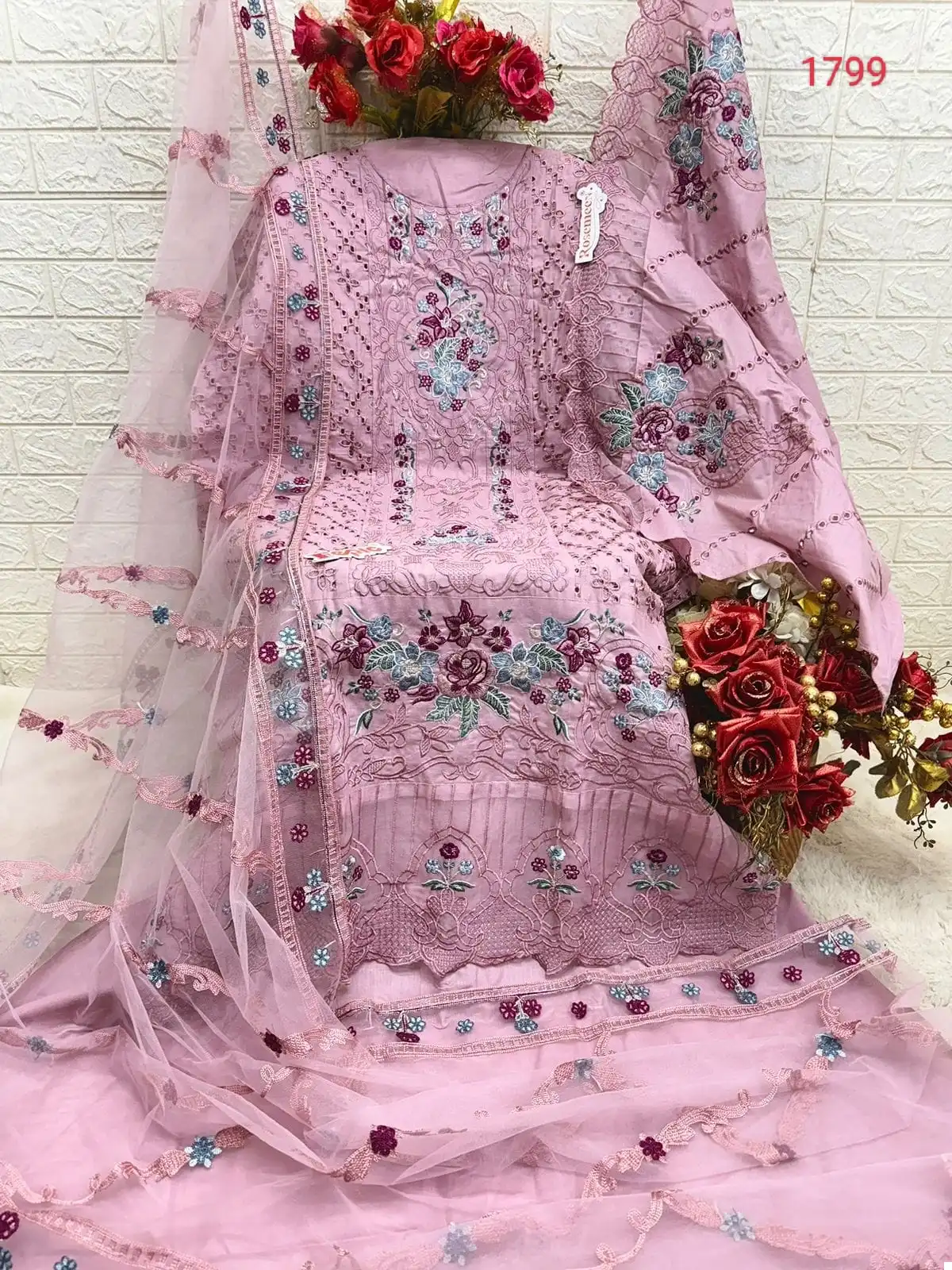 Fepic C 1799 Pure Cotton Wholesale Pakistani Salwar Suit Catalog - Image 2