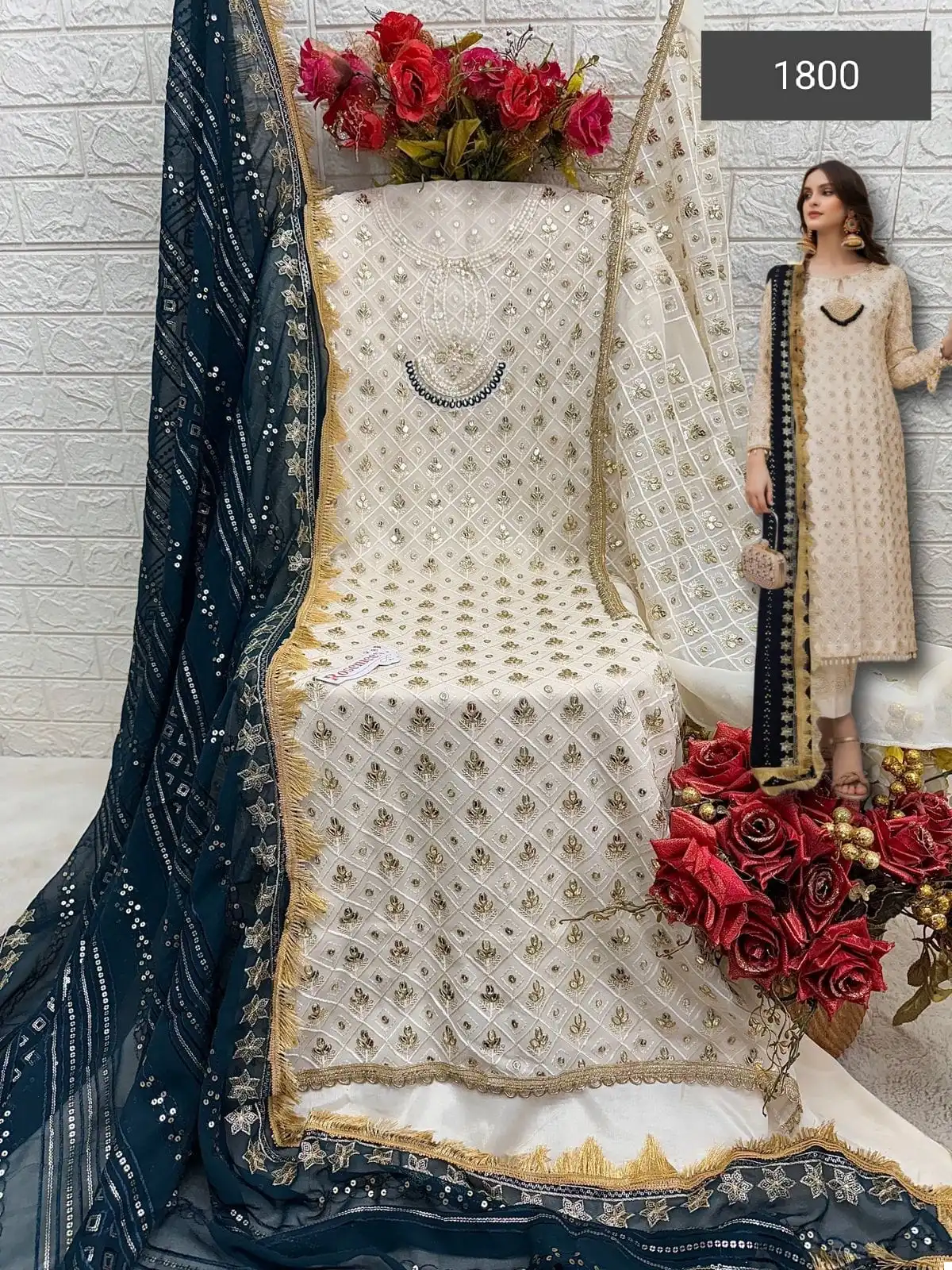 Fepic C 1800 Georgette Wholesale Pakistani Salwar Suit Catalog - Image 7