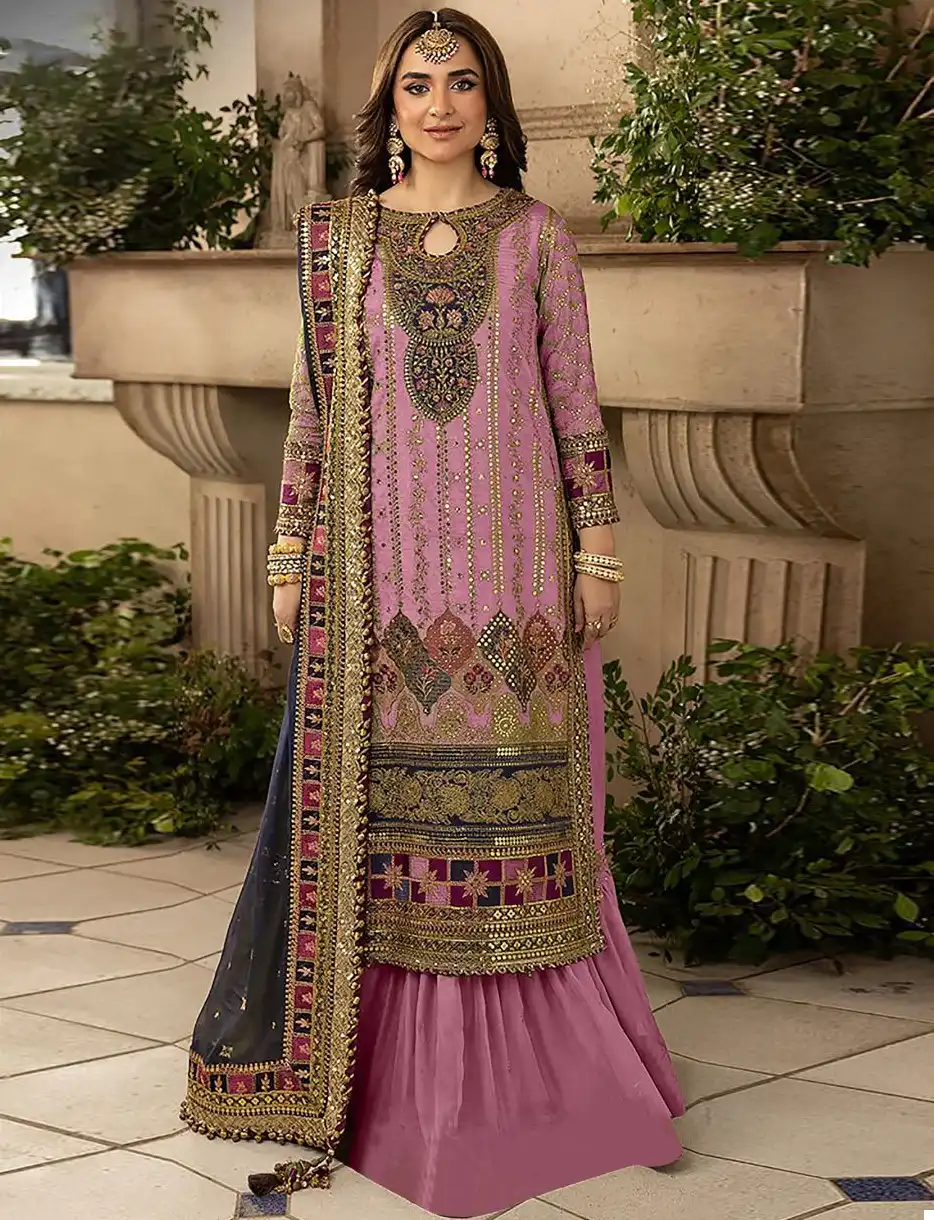 Fepic D 5433 Organza Wholesale Pakistani Salwar Suit Catalog