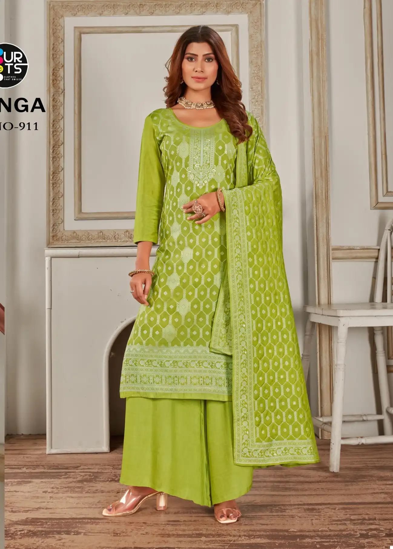 Fourdots Ganga Pure Muslin Wholesale Fancy Salwar Suit Catalog - Image 2