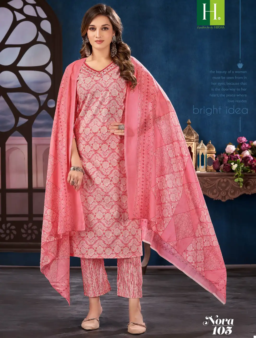 Hirwa Nora Cotton Cambric Wholesale Readymade Salwar Suit Catalog