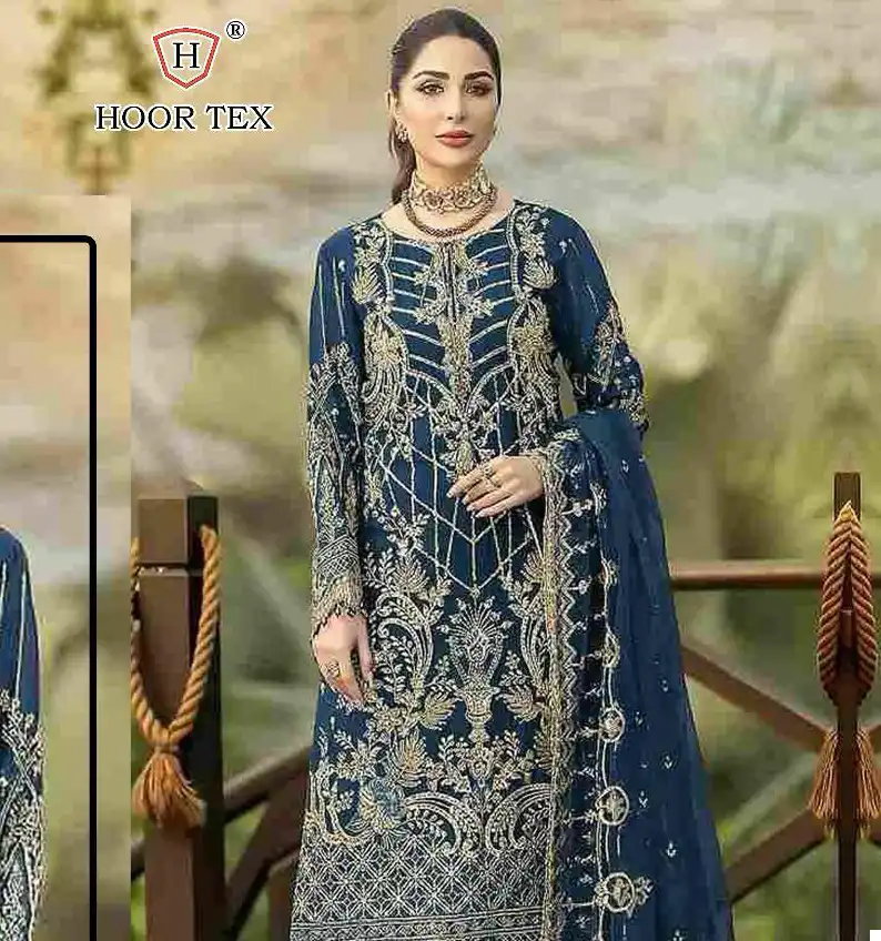 Hoor Tex H200,A To D Georgette Wholesale Pakistani Salwar Suit Catalog