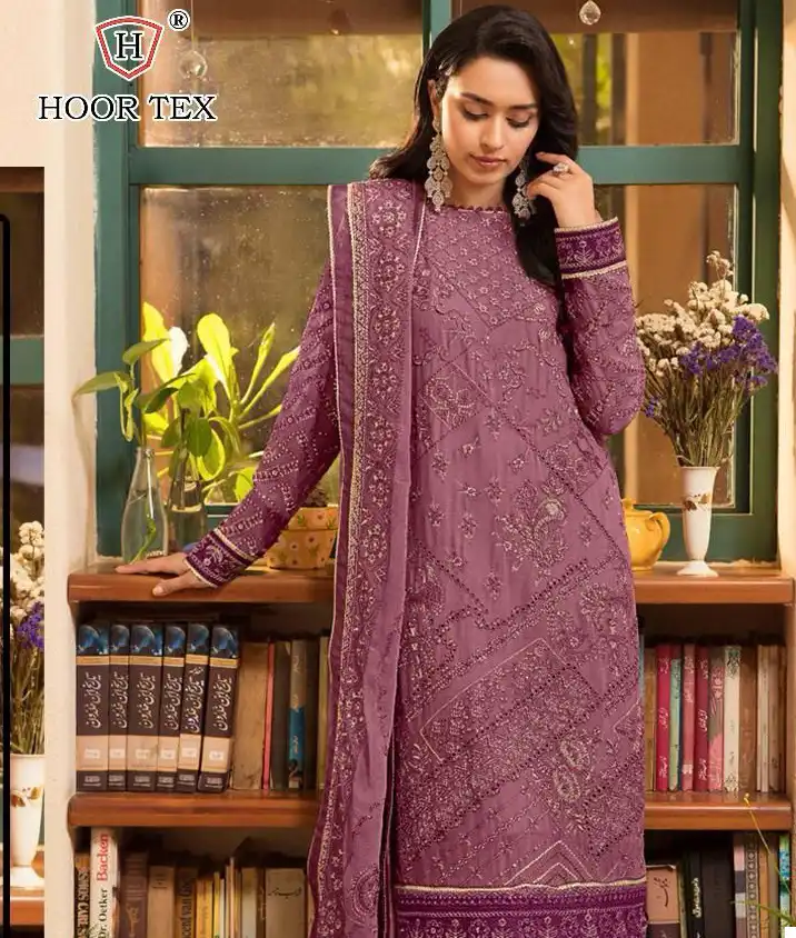 Hoor Tex H 225,A To D Georgette Wholesale Pakistani Salwar Suit Catalog