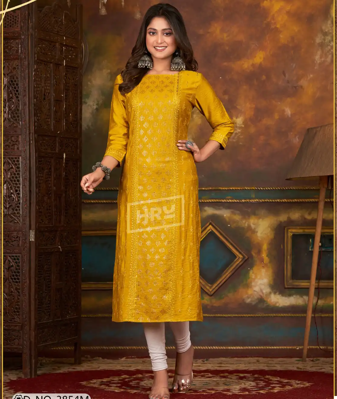 Hru India Glitter Vol 87 Nylon by Viscose Wholesale Fancy Kurtis Catalog