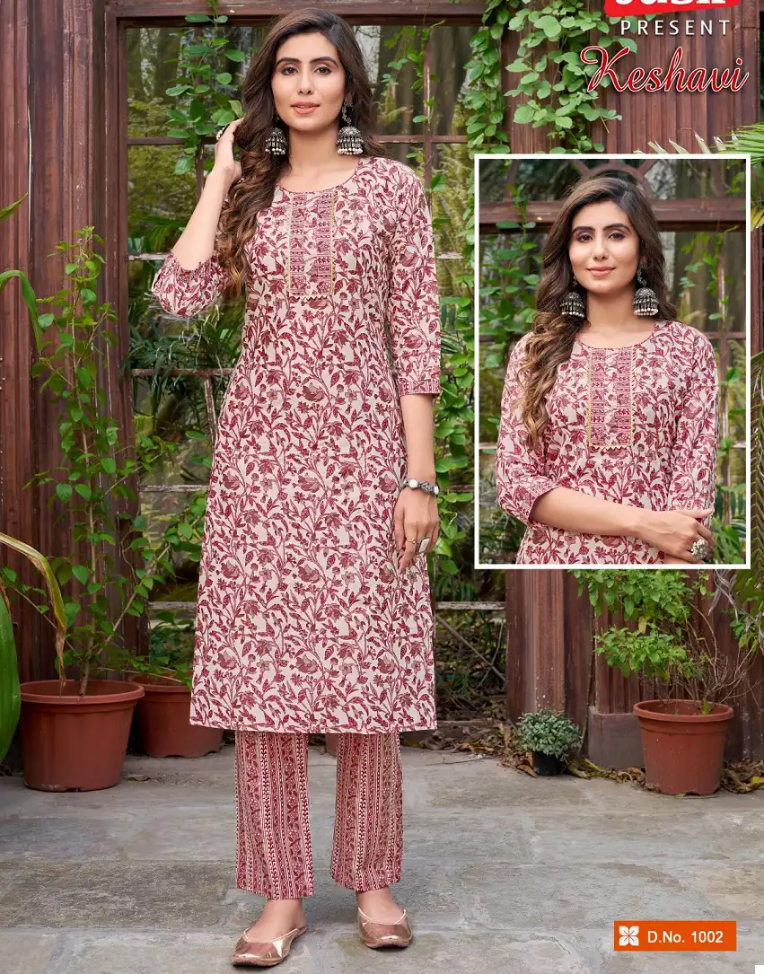 Jash Keshavi Vol 1 Cotton Wholesale Kurti with Pant Catalog