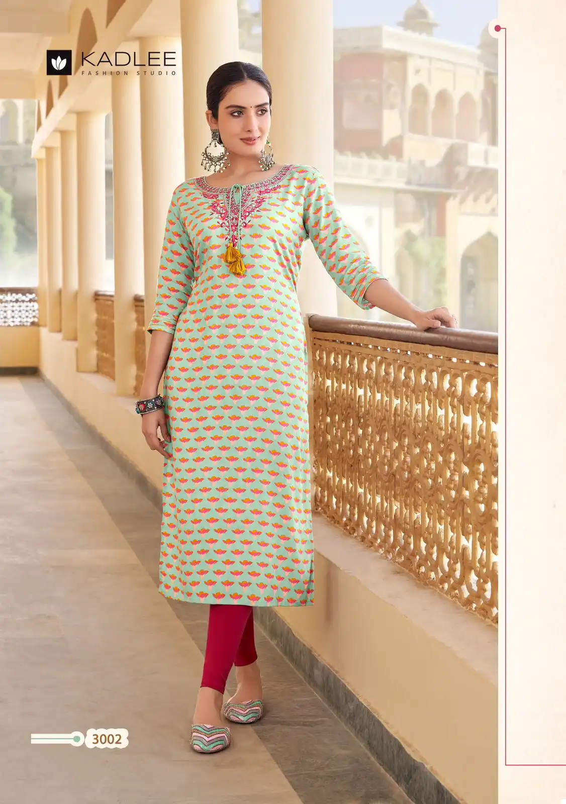 Kadlee Angel Rayon Print Wholesale Fancy Kurtis Catalog - Image 3