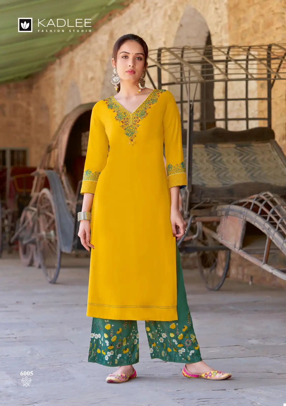 Kadlee Kaveri Heavy Rayon Wholesale Kurti with Pant Catalog - Image 3