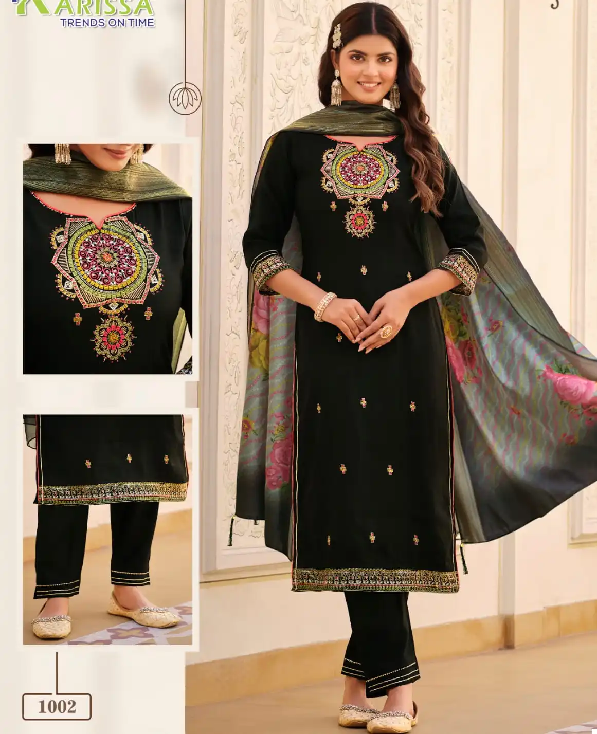 Karissa Bandhej Viscose Silk Wholesale Readymade Salwar Suit Catalog