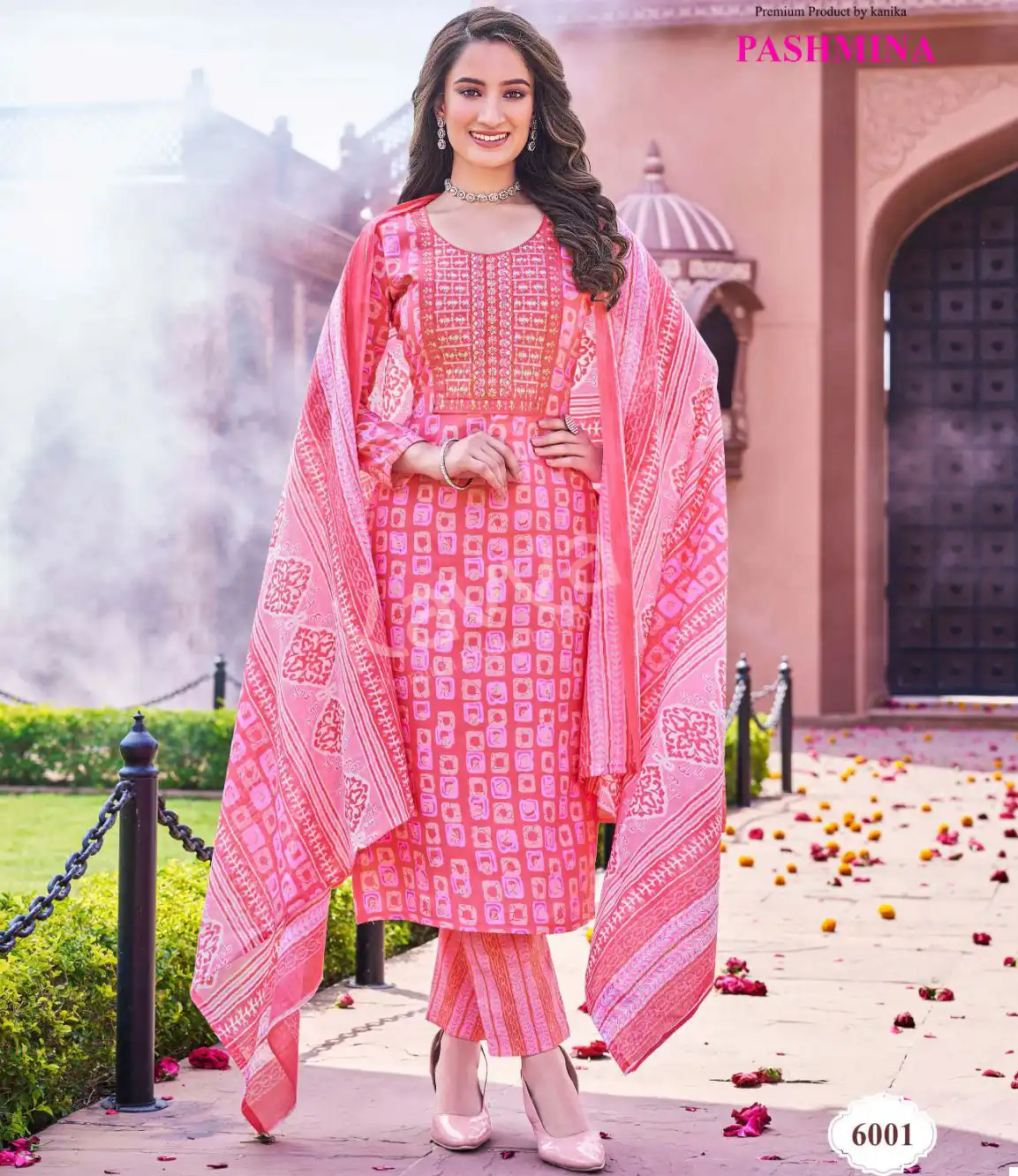 Kavya Pashmina Vol 6 Malaysian Cotton Wholesale Readymade Salwar Suit Catalog — Wholesale Salwar Suits, Kavya wholesale from Surat — view 1