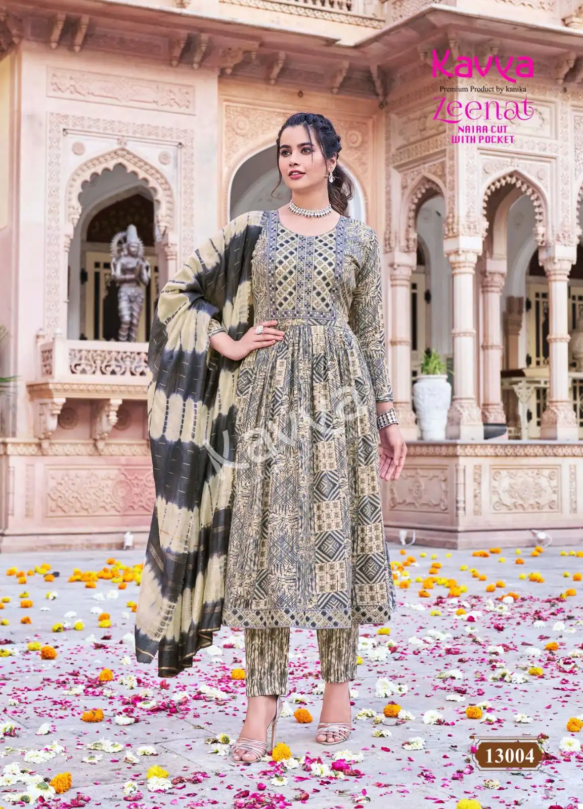 Kavya Zeenat Vol 13 Capsule Foil Print Wholesale Readymade Salwar Suit Catalog — Wholesale Salwar Suits, Kavya wholesale from Surat - Gallery Image 6