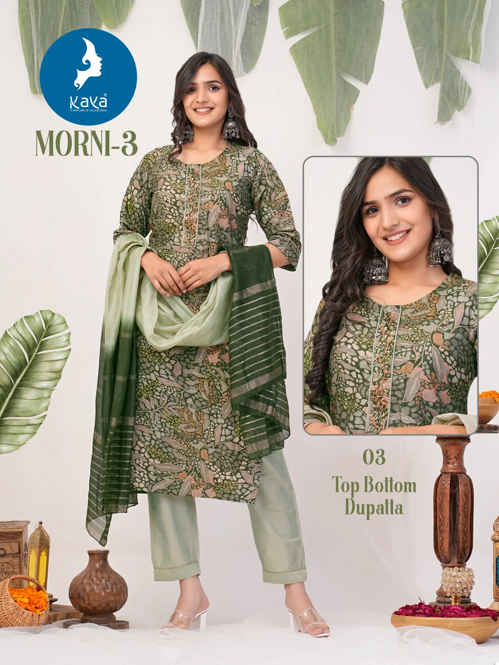 Kaya Morni 3 Chanderi Wholesale Readymade Salwar Suit Catalog - Image 3