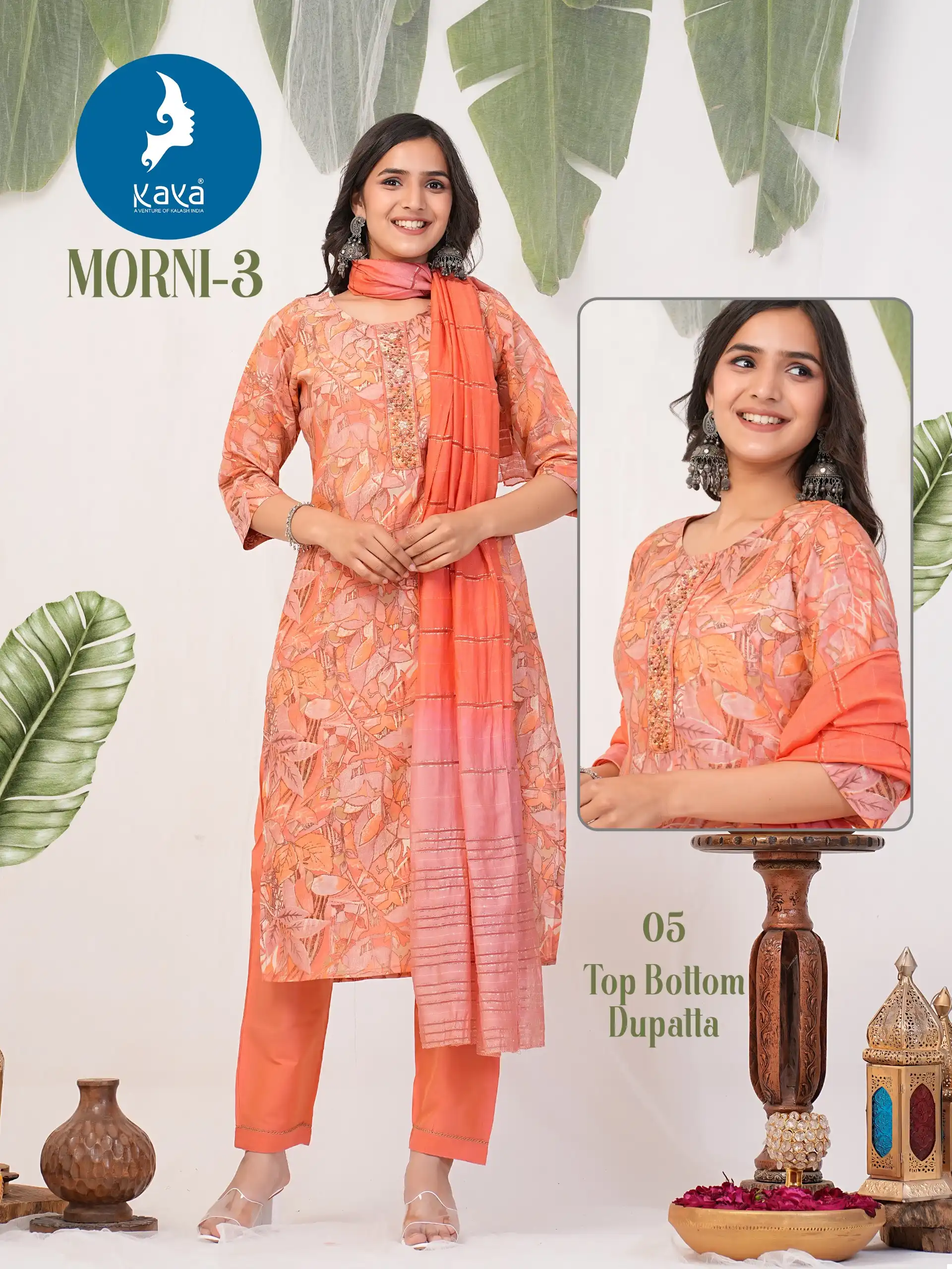 Kaya Morni 3 Chanderi Wholesale Readymade Salwar Suit Catalog - Image 5