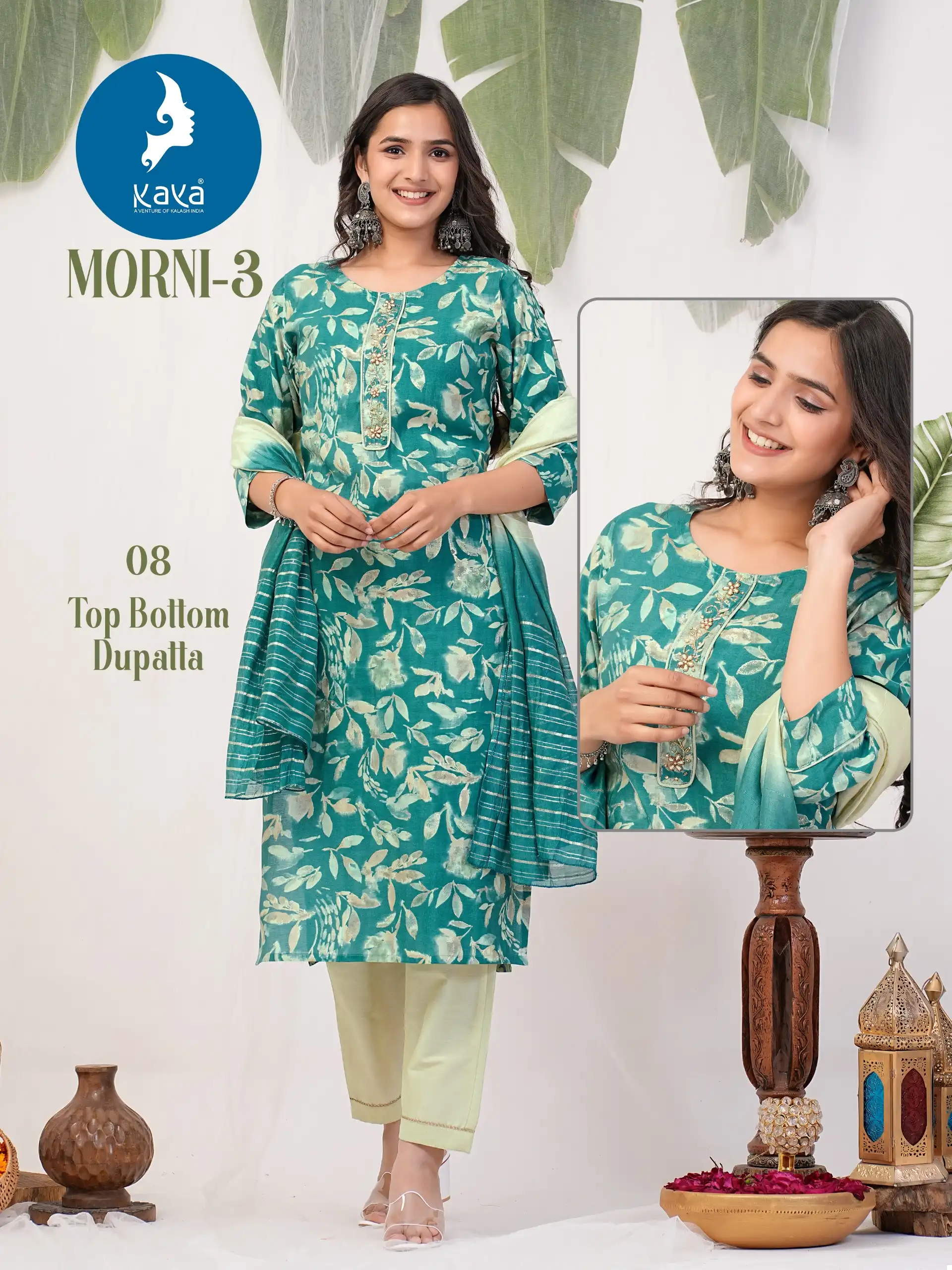 Kaya Morni 3 Chanderi Wholesale Readymade Salwar Suit Catalog - Image 6