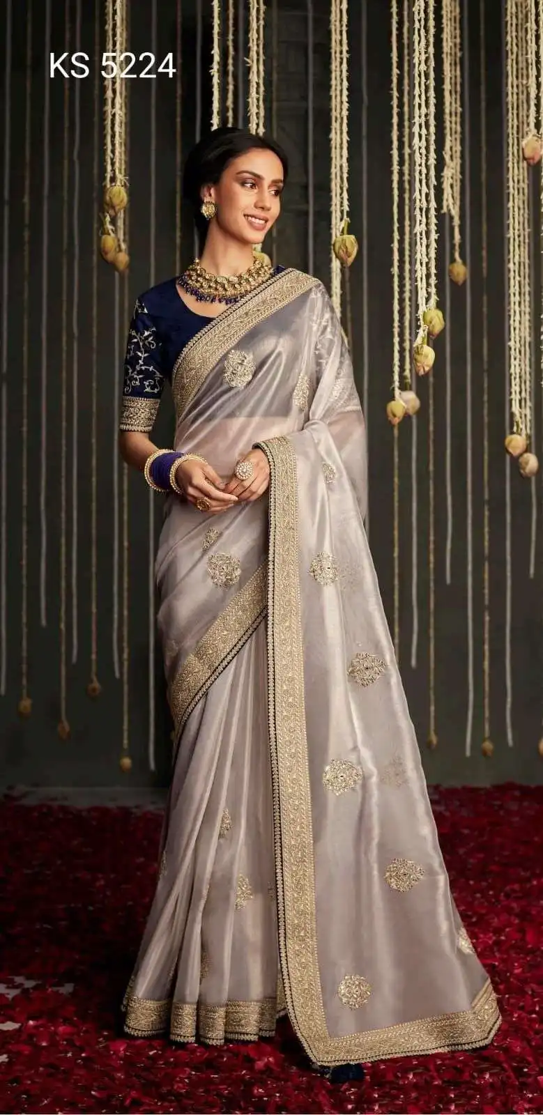 Kimora Kajal 5224 Hits Soft Tissue Organza Silk Wholesale Designer Sarees Catalog — Wholesale Sarees, Kimora wholesale from Surat — view 5