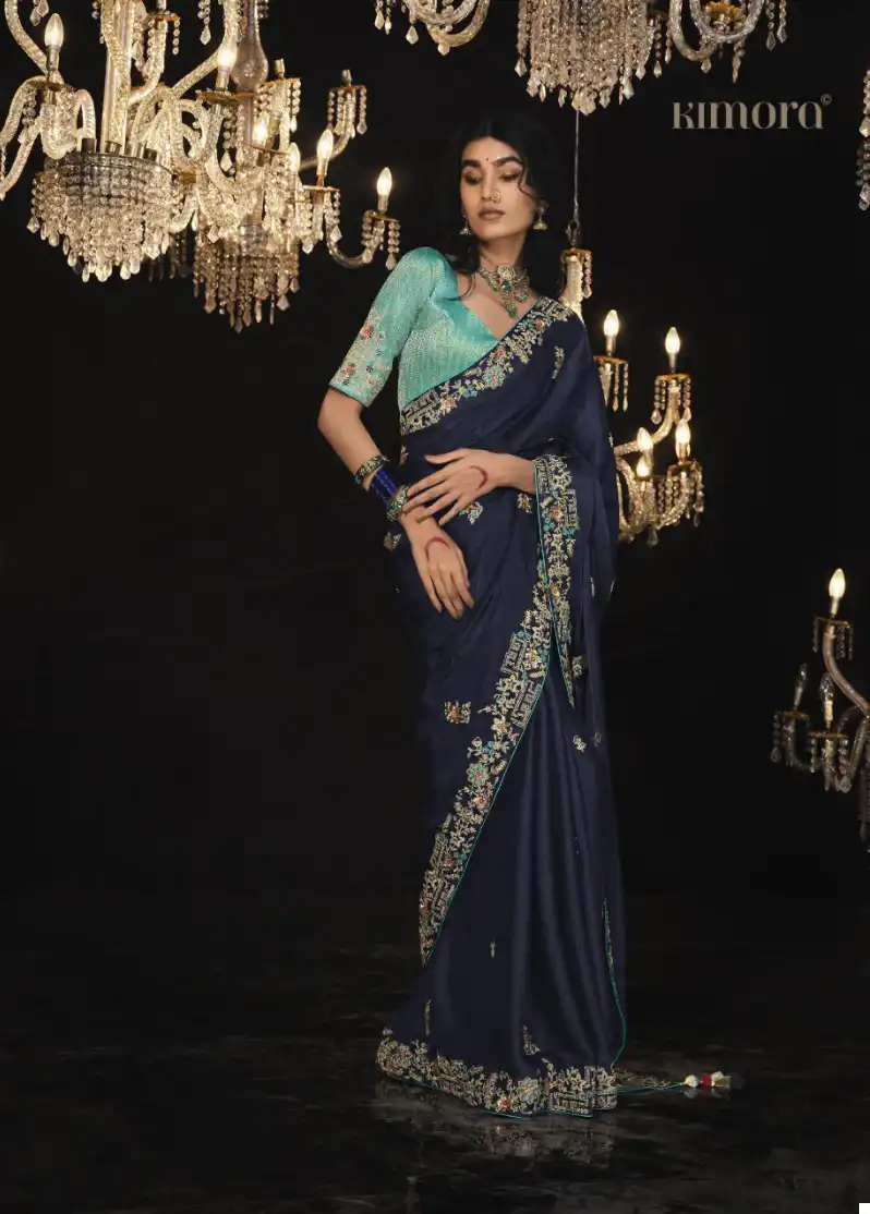 Kimora Kajal Vol 14 Pure Fancy Wholesale Fancy Sarees Catalog — Wholesale Sarees, Kimora wholesale from Surat - Gallery Image 15