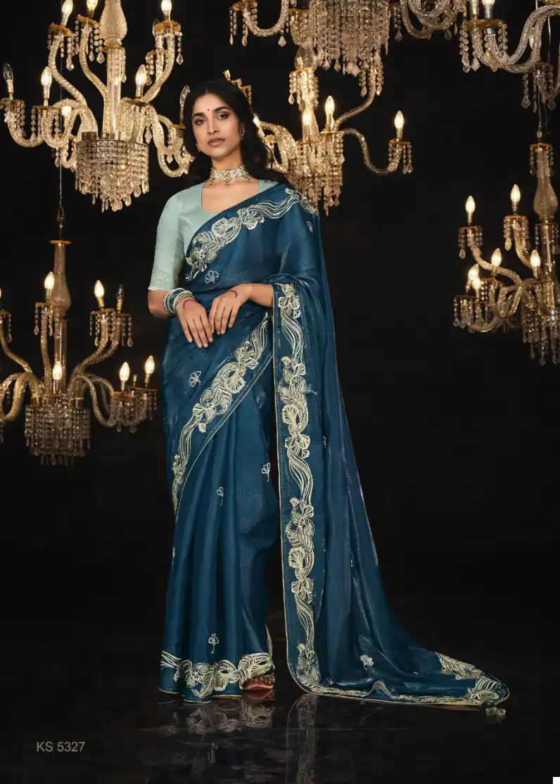 Kimora Kajal Vol 14 Pure Fancy Wholesale Fancy Sarees Catalog — Wholesale Sarees, Kimora wholesale from Surat - Gallery Image 9