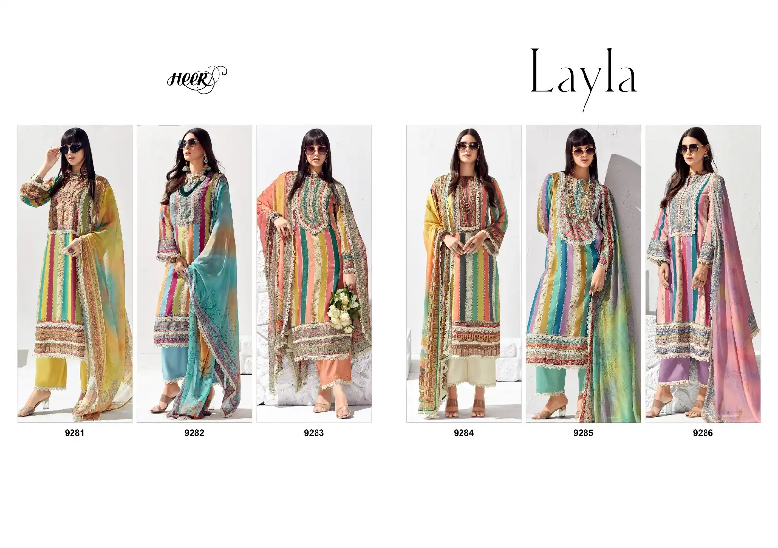 Kimora Layla Vol 172 Pure Lawn Cotton Wholesale Fancy Salwar Suit Catalog — Wholesale Salwar Suits, MPA wholesale from Surat - Gallery Image 2