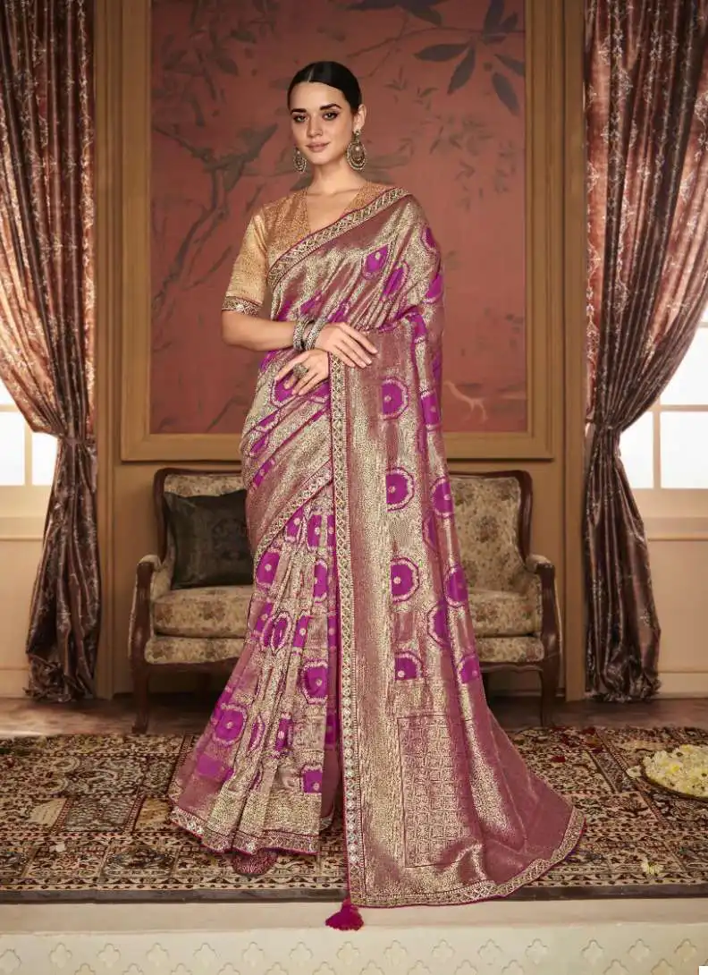 Kimora Maharani Soft Pure Dola Silk Wholesale Fancy Sarees Catalog — Wholesale Sarees, MPA wholesale from Surat — view 2