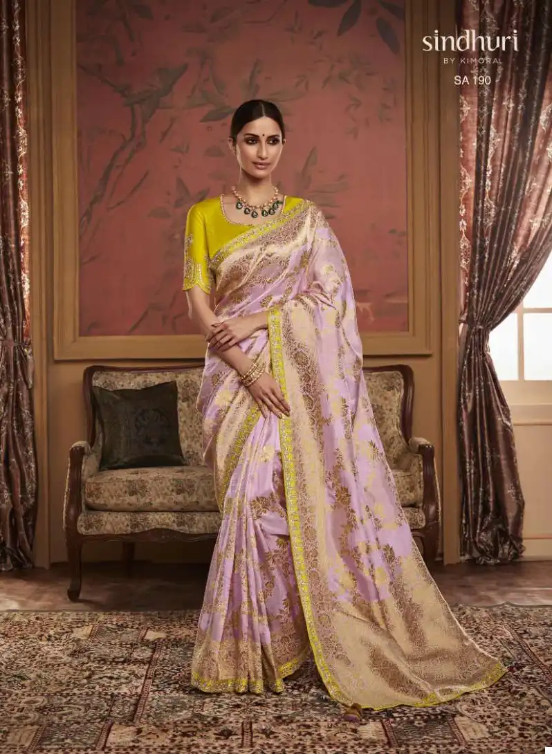 Kimora Maharani Soft Pure Dola Silk Wholesale Fancy Sarees Catalog — Wholesale Sarees, MPA wholesale from Surat — view 10
