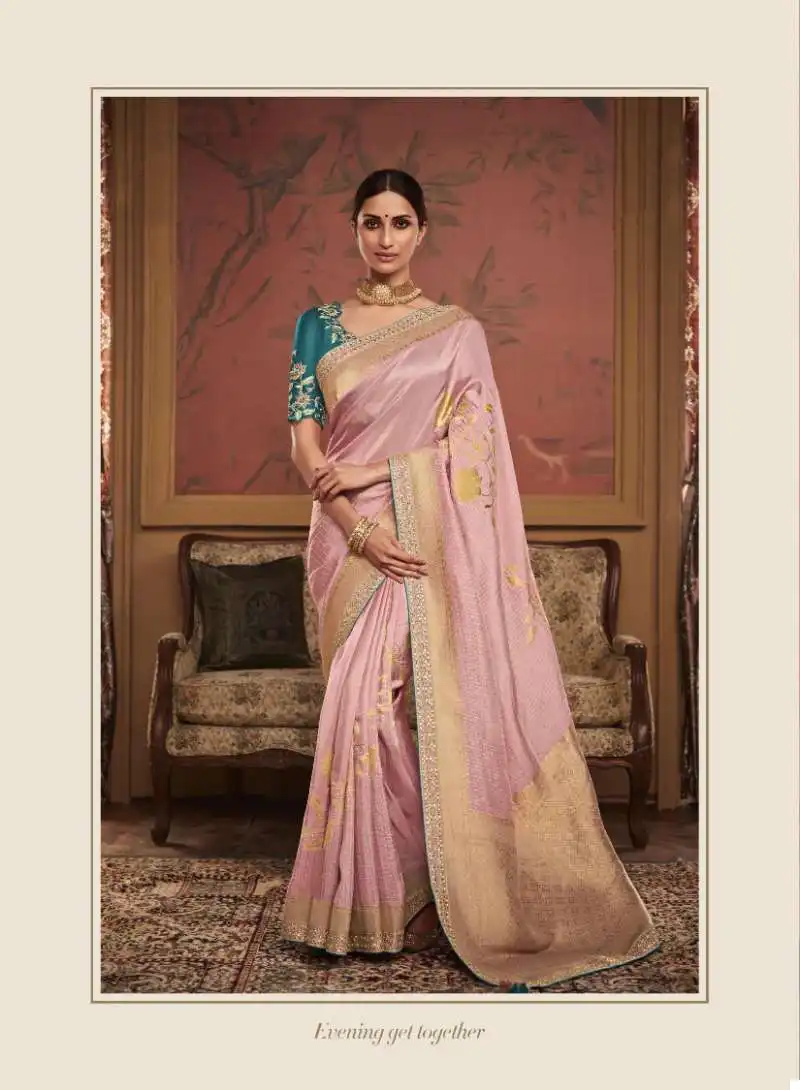 Kimora Maharani Soft Pure Dola Silk Wholesale Fancy Sarees Catalog — Wholesale Sarees, MPA wholesale from Surat — view 3