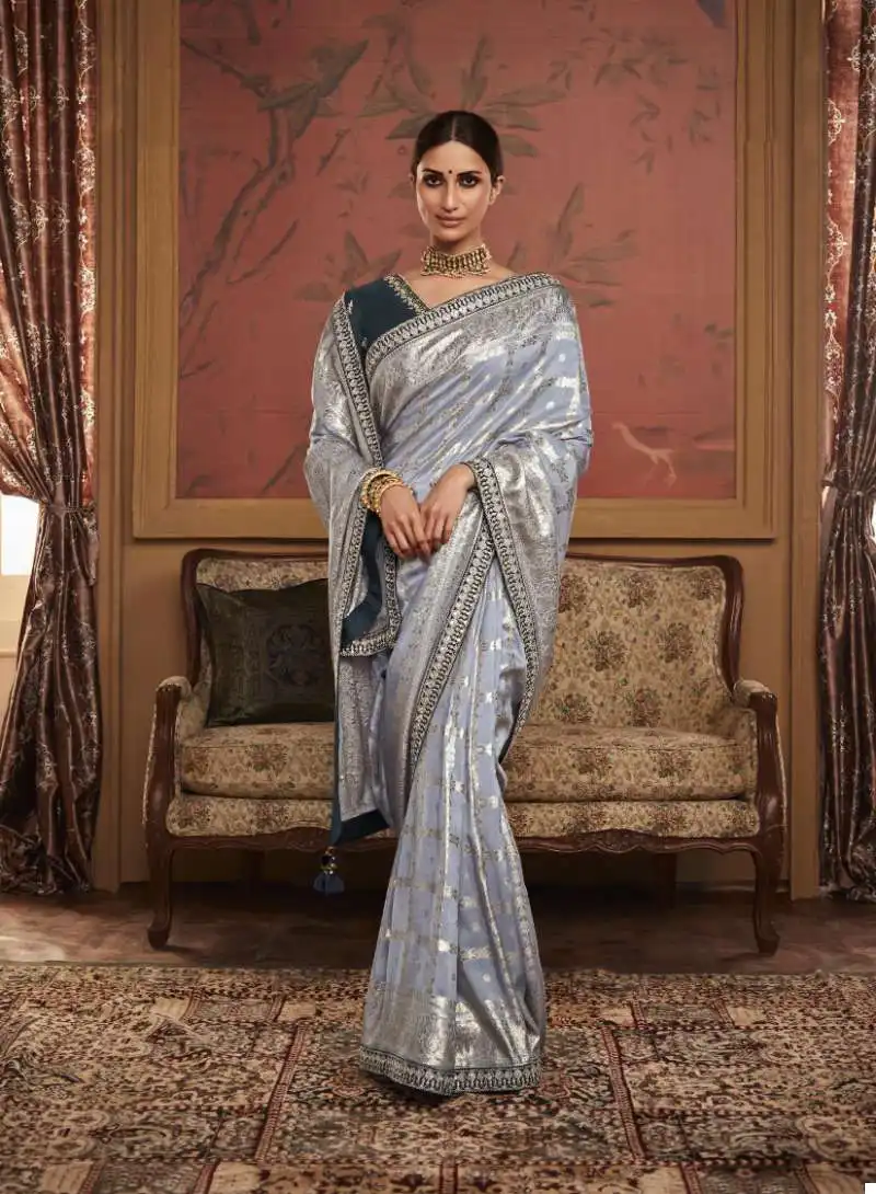 Kimora Maharani Soft Pure Dola Silk Wholesale Fancy Sarees Catalog — Wholesale Sarees, MPA wholesale from Surat — view 5