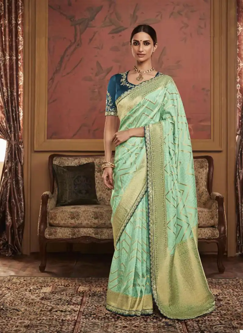 Kimora Maharani Soft Pure Dola Silk Wholesale Fancy Sarees Catalog — Wholesale Sarees, MPA wholesale from Surat — view 7