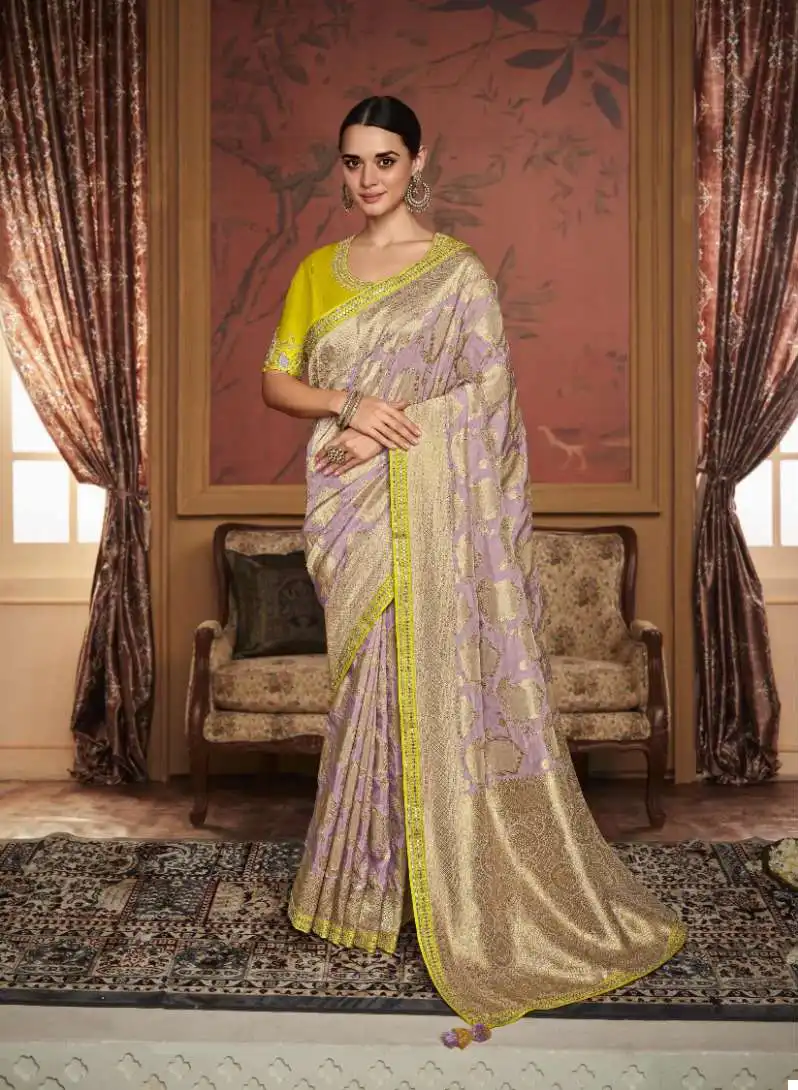 Kimora Maharani Soft Pure Dola Silk Wholesale Fancy Sarees Catalog — Wholesale Sarees, MPA wholesale from Surat — view 8