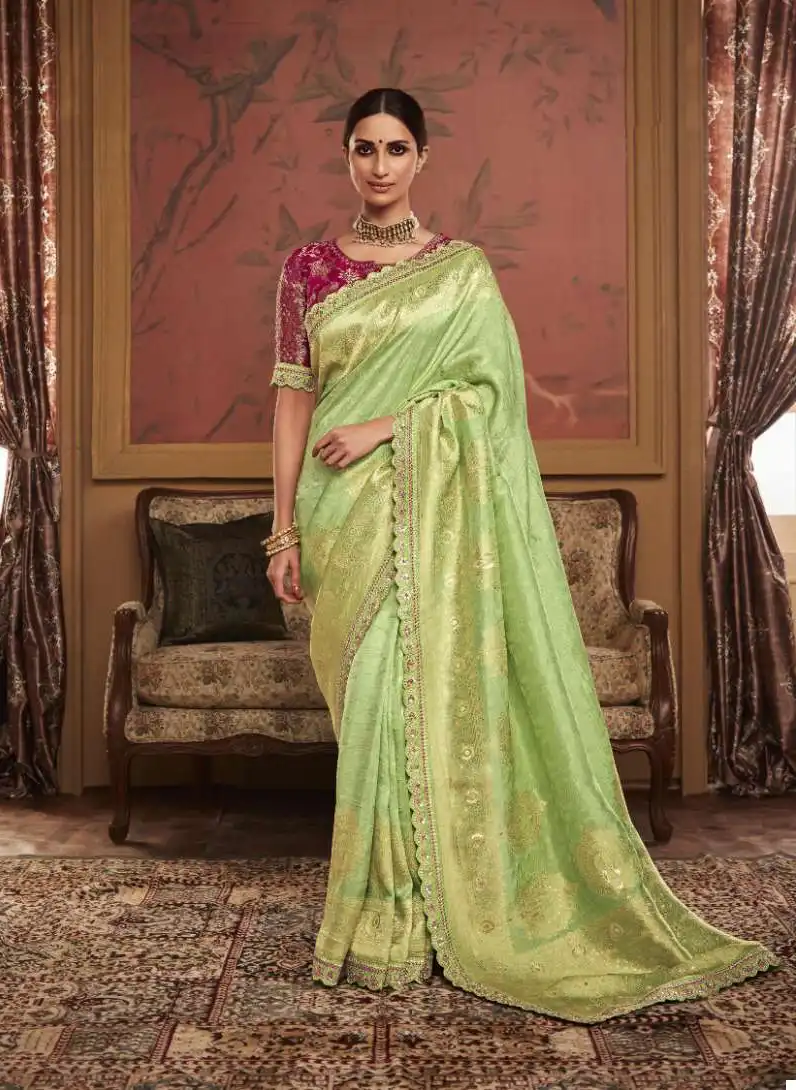 Kimora Maharani Soft Pure Dola Silk Wholesale Fancy Sarees Catalog — Wholesale Sarees, MPA wholesale from Surat — view 9