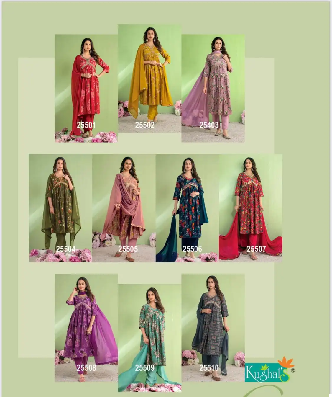 Kushal'S Vintage Alia Chanderi Wholesale Readymade Salwar Suit Catalog - Image 11