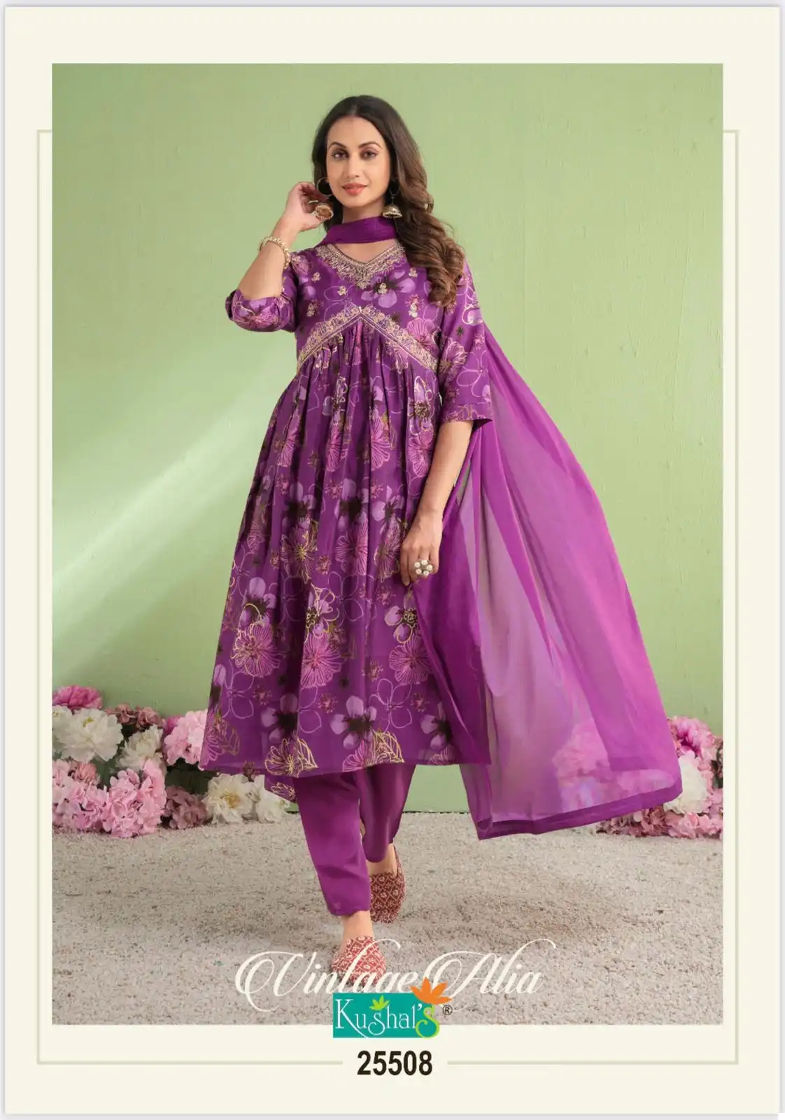 Kushal'S Vintage Alia Chanderi Wholesale Readymade Salwar Suit Catalog - Image 10