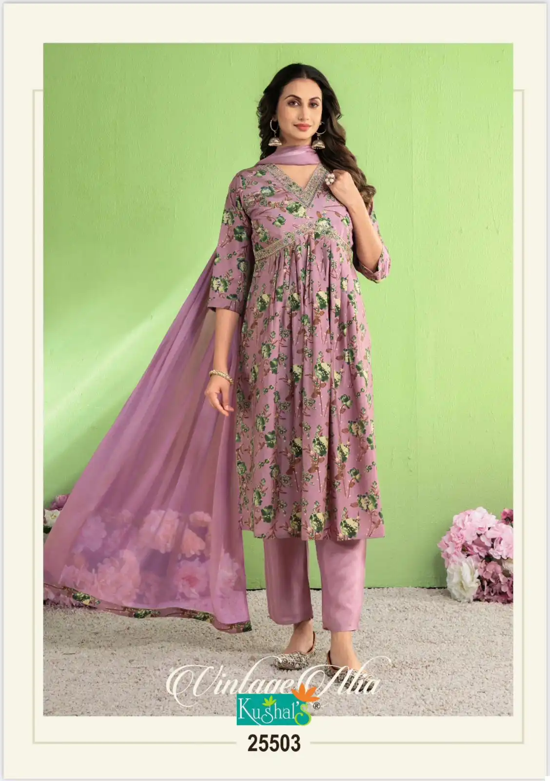 Kushal'S Vintage Alia Chanderi Wholesale Readymade Salwar Suit Catalog - Image 2