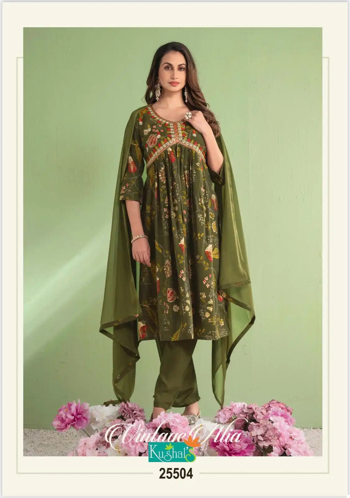 Kushal'S Vintage Alia Chanderi Wholesale Readymade Salwar Suit Catalog - Image 4