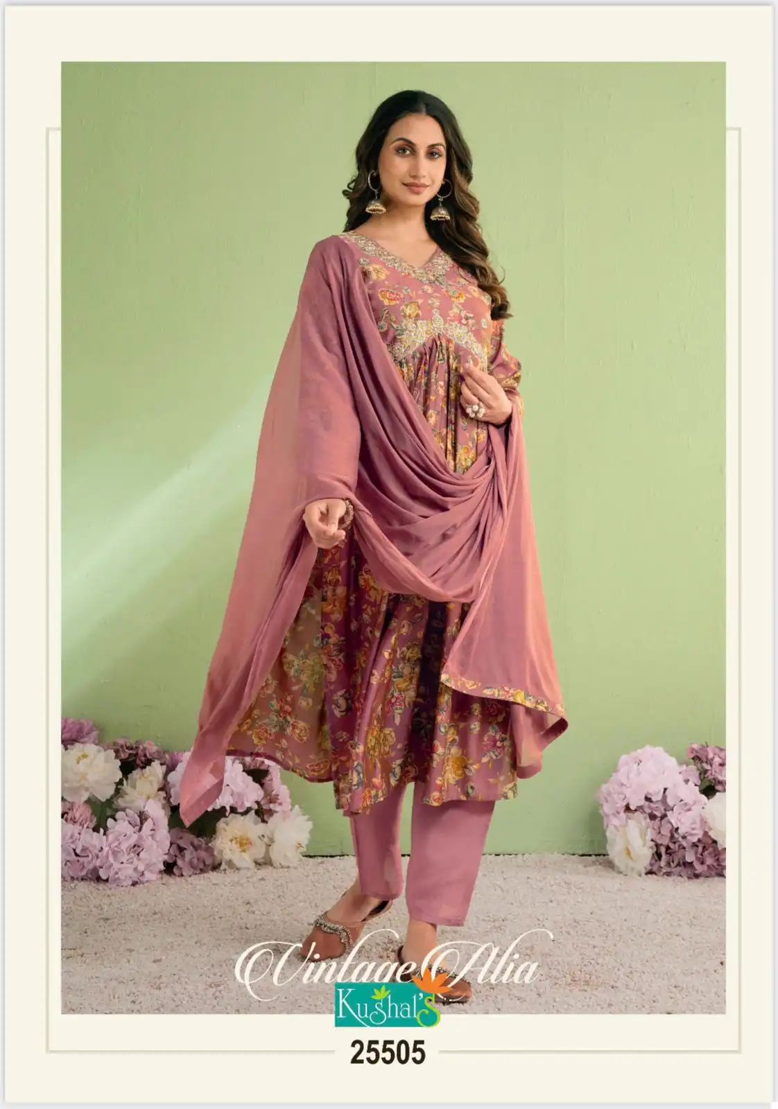 Kushal'S Vintage Alia Chanderi Wholesale Readymade Salwar Suit Catalog - Image 6