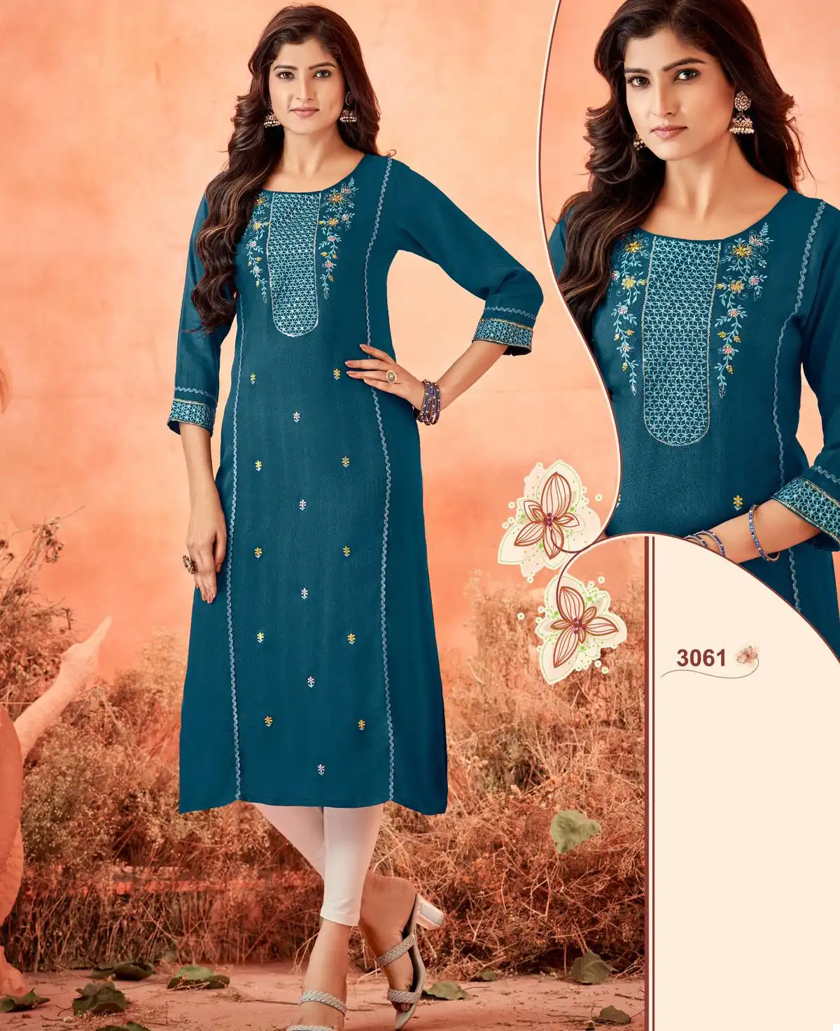Ladies Flavour 3057 To 3062 Rayon Weaving Wholesale Fancy Kurtis Catalog