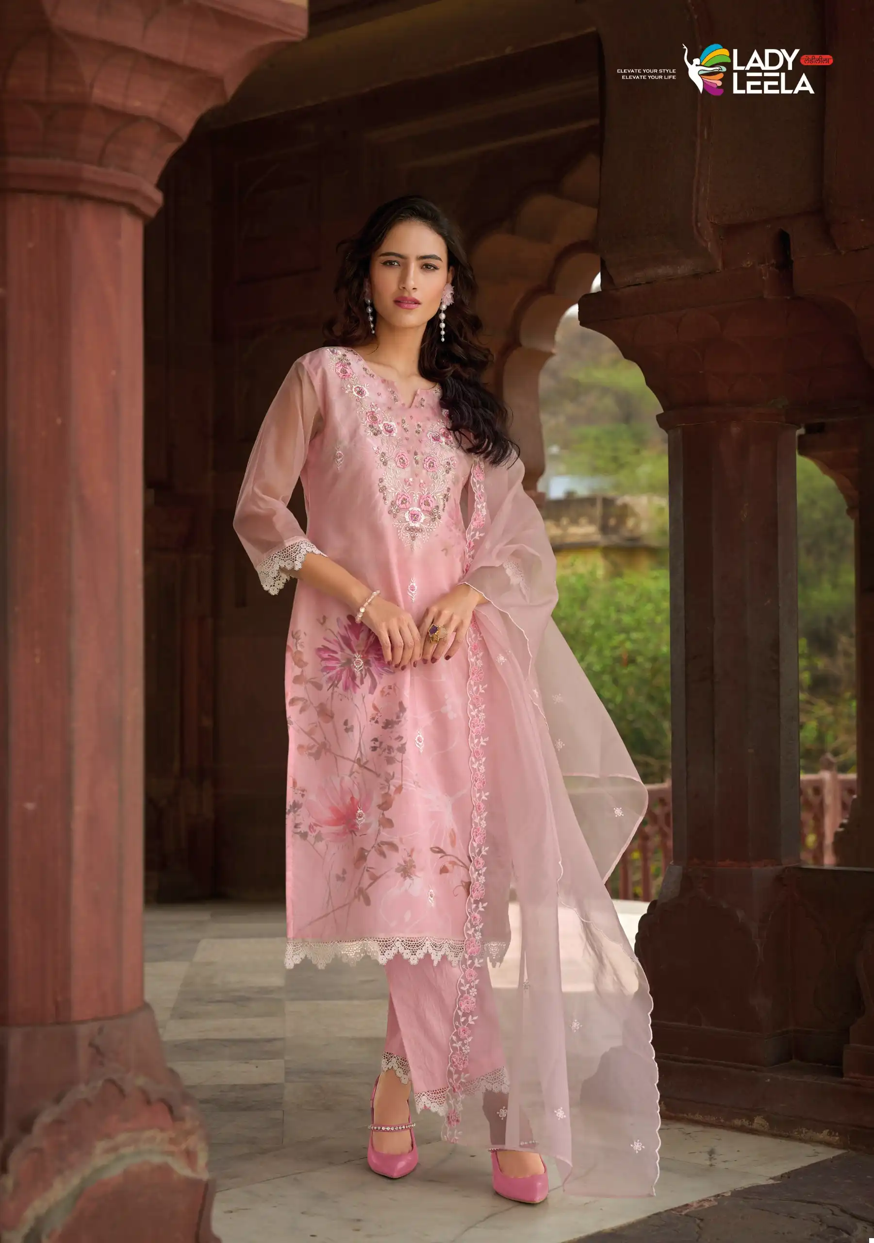 Lady Leela Summer Spring Organza Wholesale Readymade Salwar Suit Catalog - Image 2