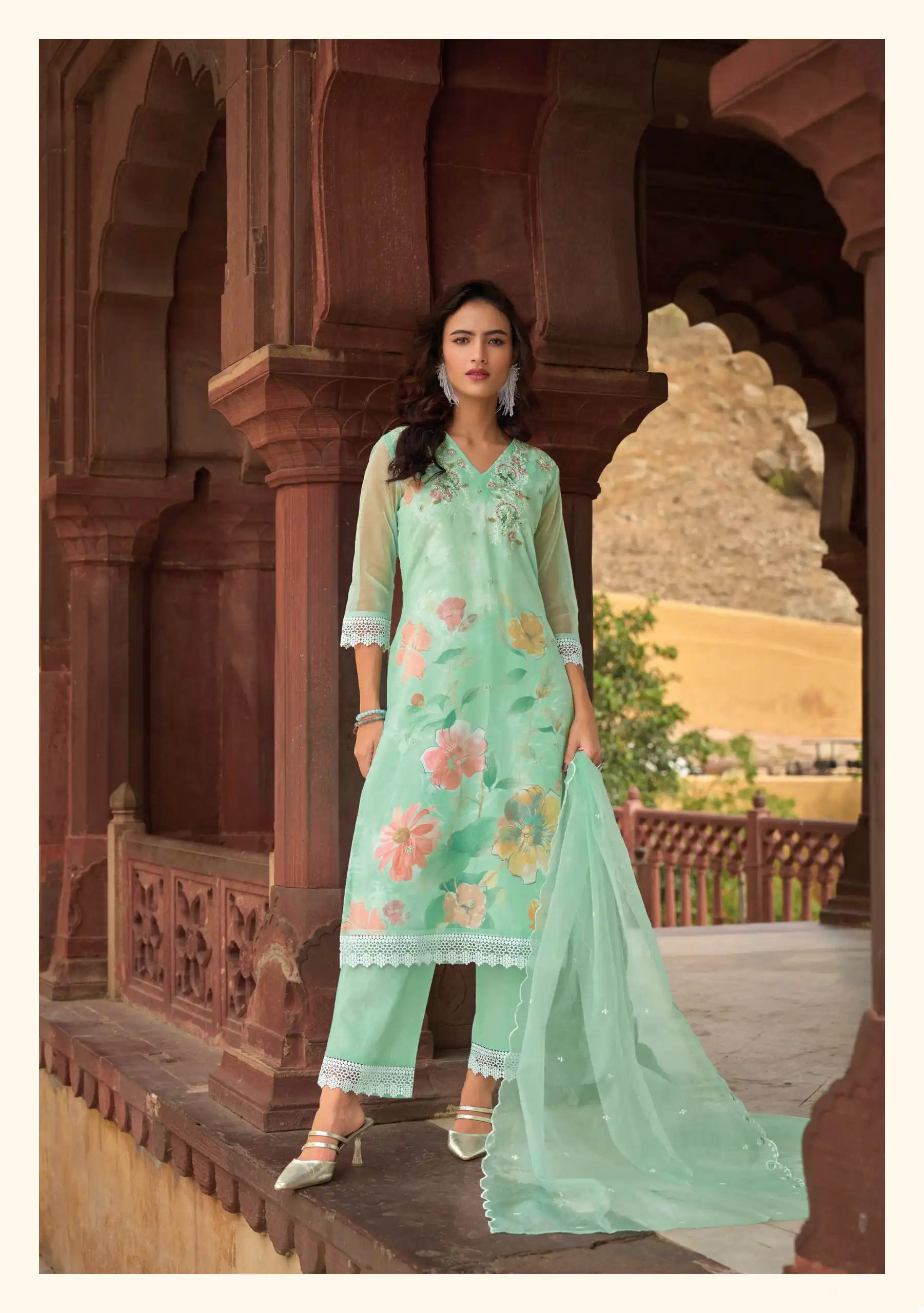 Lady Leela Summer Spring Organza Wholesale Readymade Salwar Suit Catalog - Image 6