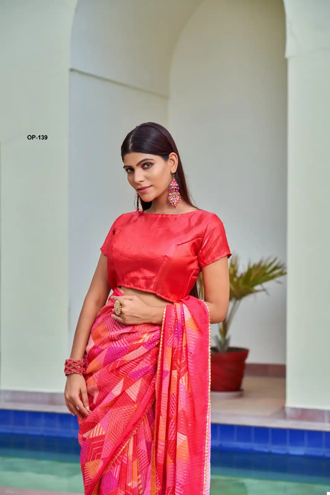 Laxminam Op 139 Georgette Wholesale Fancy Sarees - Image 2