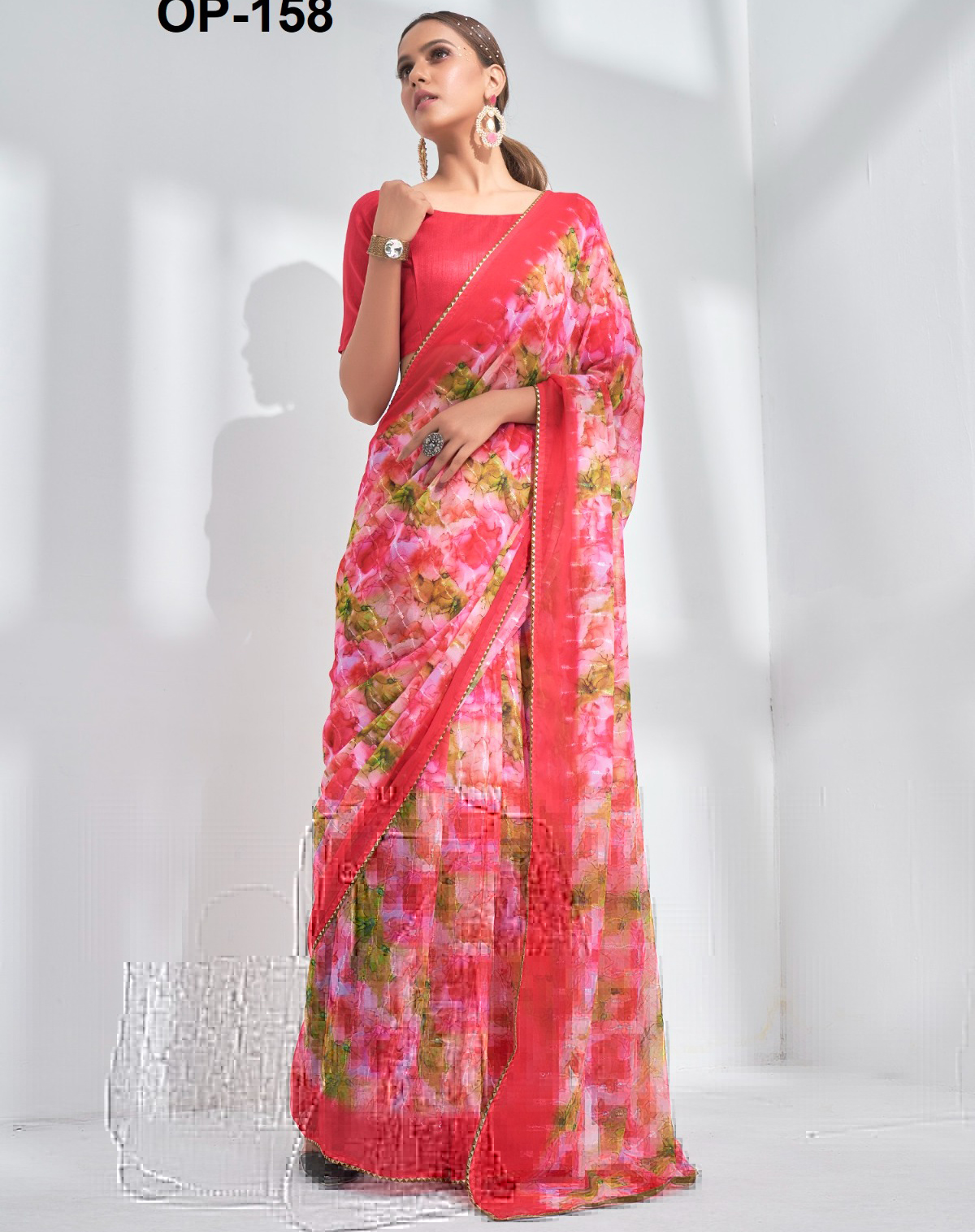 Laxminam Op 158 Georgette Wholesale Fancy Saree