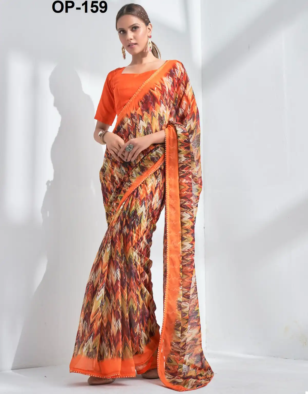 Laxminam Op 159 Georgette Wholesale Fancy Sarees