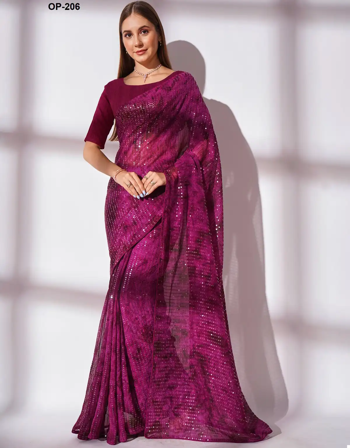 Laxminam Op-206 Georgette Wholesale Fancy Sarees