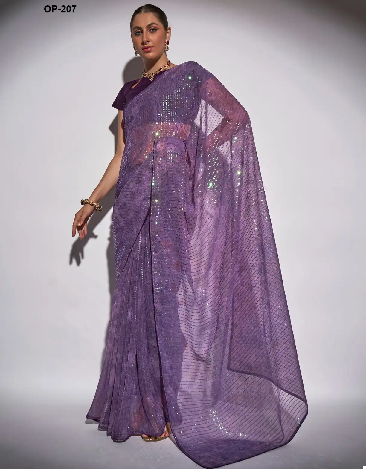 Laxminam Op 207 Georgette Wholesale Fancy Sarees