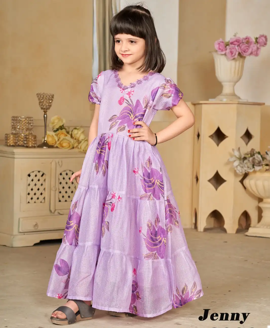 Lucaya Jenny Vol 3 Kota Checks Wholesale Kids Frock Summer Collection Catalog