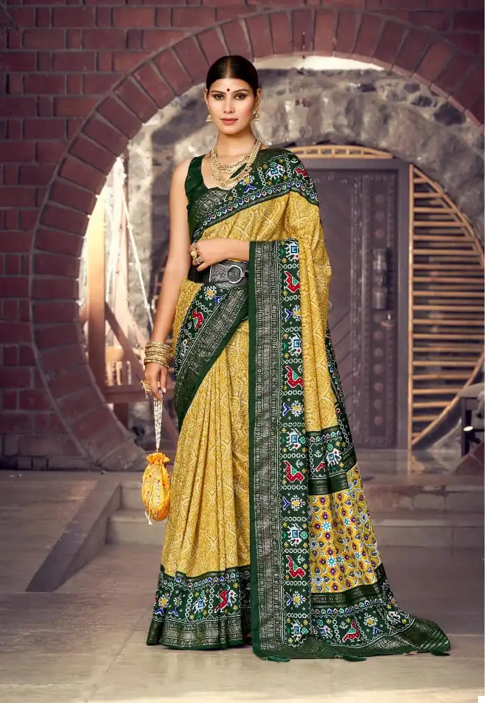 Mahamani Aamira Heavy Tusser Dola Silk Wholesale Fancy Sarees Catalog - Image 3