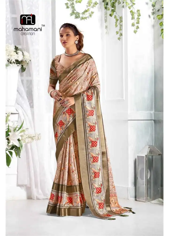 Mahamani Diya Gicha Silk Wholesale Sarees Catalog - Image 10
